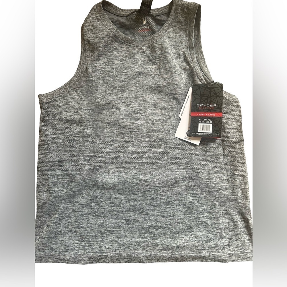 Spyder Active Women’s Tank Top Gray Heather Size XL – New with Tags